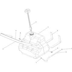 APACHE 92 EVO - 2024 - Oleo-Mac Ride On Mower Tank Diagram