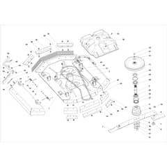 APACHE 92 EVO (23VANGUARD) - 2024 - Oleo-Mac Ride On Mower Mowing Deck Diagram