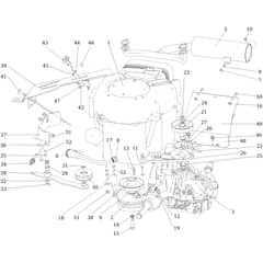 APACHE 92 EVO (K2400AVD V-TWIN) - 2017 - Oleo-Mac Ride On Mower Engine Diagram