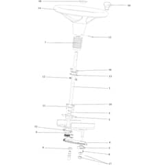 APACHE 92 EVO (K2400AVD V-TWIN) - 2017 - Oleo-Mac Ride On Mower Steering arm Diagram