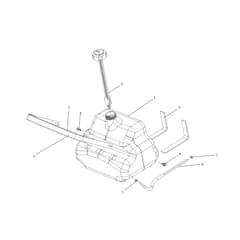 APACHE 92 PRO 2WD K CAT - 2025 - Oleo-Mac Ride On Mower Tank Diagram