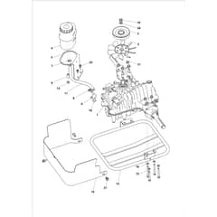 APACHE 92 PRO 2WD K CAT - 2025 - Oleo-Mac Ride On Mower Transmission 01 Diagram