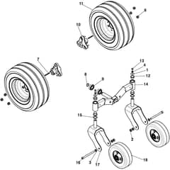 APX Pro - 2026 - 2R6119008/ST1 - Stiga Robot Mower Wheel Diagram
