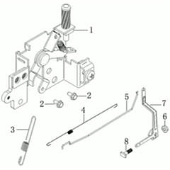 AR 53 TK EURO 5 -  - Efco Rotary Mower Control lever Diagram