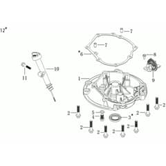 AR 53 TK EURO 5 -  - Efco Rotary Mower Crankase cover Diagram