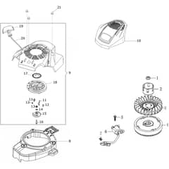 AR 53 TK EURO 5 -  - Efco Rotary Mower Ignition system Diagram