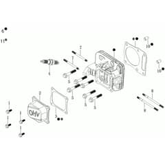 AR 53 TK PRO EURO 5 -  - Efco Rotary Mower Top cover Diagram