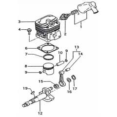 Tanaka AST-5000 - Cylinder Piston Crankshaft