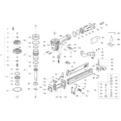 Makita AT2550A - Wide Crown Stapler - Power Tool Diagram