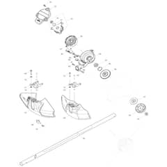 Makita AT3725A - Cordless Grass Trimmer - Power Tool 02 Diagram