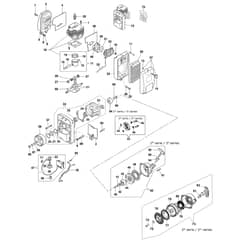 AT 2063 -  - Efco Mistblower Starter assy and engine (up to 01-2024) Diagram