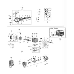 AT 800 -  - Efco Mistblower Starter assy and engine Diagram