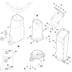 Viking ATO 400 - Funnel Lower Part - Parts Diagram