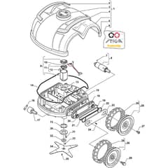 Autoclip 145 4WD - 2013 - 26-8122-11 - Stiga Robot Mower Bodywork Diagram