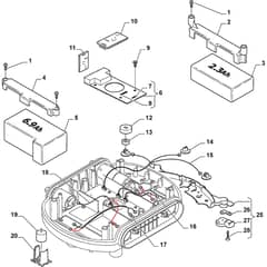 Autoclip 145 4WD - 2013 - 26-8122-11 - Stiga Robot Mower Electrical Parts Diagram