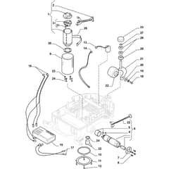 Autoclip 223 - 2015-2016 - 2R2002008/S15 - Stiga Robot Mower Motor Transmission Diagram