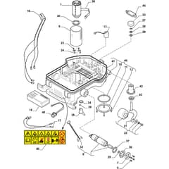 Autoclip 225 S - 2017-2021 - 2R2002058/S17 - Stiga Robot Mower Motor Transmission Diagram