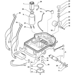 Autoclip 230 S - 2016 - 2R2005150/S16 - Stiga Robot Mower Motor Transmission Diagram