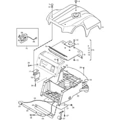 Autoclip 520 - 2013-2014 - 26-8124-11 - Stiga Robot Mower Bodywork Diagram