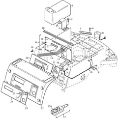 Autoclip 525 - 2013 - 26-8125-11 - Stiga Robot Mower Display Diagram