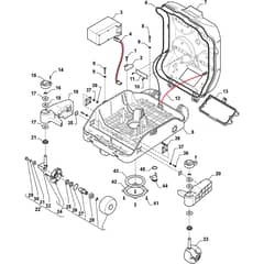 Autoclip 528 S - 2017-2021 - 2R5005558/S17 - Stiga Robot Mower Keyboard Diagram