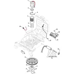 Autoclip 528 S - 2017-2021 - 2R5005558/S17 - Stiga Robot Mower Motor Transmission Diagram