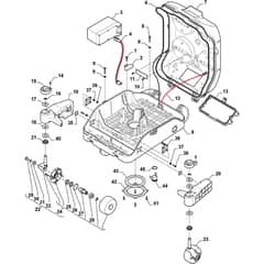 Autoclip 550 SG - 2018-2021 - 2R5007658/ST1 - Stiga Robot Mower Keyboard Diagram