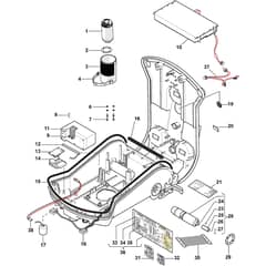 Autoclip 720 S - 2015-2016 - 2R7007058/S15 - Stiga Robot Mower Motor Transmission Diagram