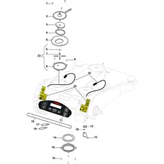 Autoclip 720 S - 2017 - 2R7007058/S17 - Stiga Robot Mower Keyboard Diagram