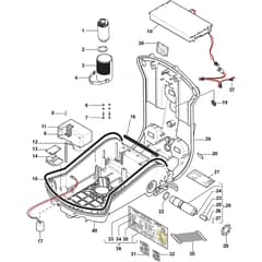 Autoclip 720 S - 2017 - 2R7007058/S17 - Stiga Robot Mower Motor Transmission Diagram