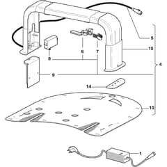 Autoclip 720 S - 2017 - 2R7007058/S17 - Stiga Robot Mower Recharging Base Diagram