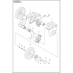 Husqvarna Autogrinder 8 D - 970748401 - Drive Wheel Assy