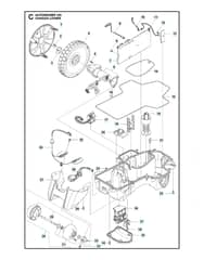 Husqvarna Automower 105 - Chassis Lower