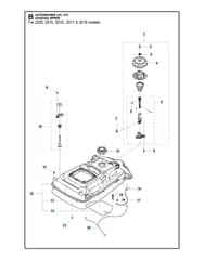 Husqvarna Automower 315 - Chassis Upper 2016