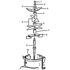 Viking AZ 4000 S - Blade Set - 1 - Parts Diagram