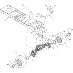 Countax B250 4Trac - From 09-09-2019 - 05 Chasis Front Axle