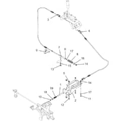 Countax B250 4Trac - From 09-09-2019 - 20 Hand Brake And Pedal Cables