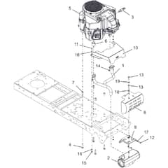 Countax B250 4Trac - From 09-09-2019 - 25 Engine Assy B250 4Trac B255 4Wd