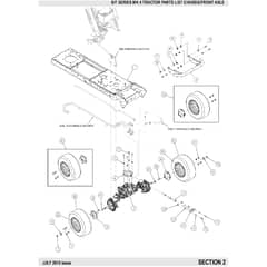 Countax B250 - From 01-07-2015 To 06-04-2016 - 2 Chassis Front Axle