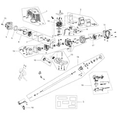 McCulloch B33 PS+ 4-in-1 - 2019-02 - Engine Parts Diagram