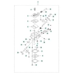McCulloch B40 B - 2012-04 - Carburettor Parts Diagram