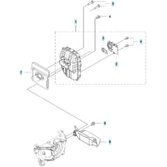 McCulloch B40 B - 2012-04 - Muffler Parts Diagram