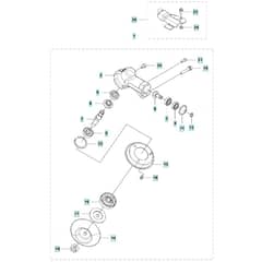 McCulloch B40 B - 2017-02 - Bevel Gear Parts Diagram