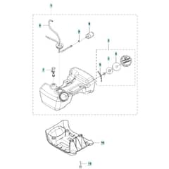McCulloch B40 B - 2017-02 - Fuel Tank Parts Diagram