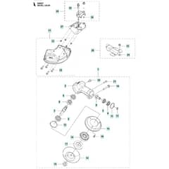 McCulloch B40 BT - 2013-02 - Bevel Gear Parts Diagram