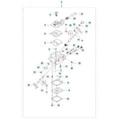McCulloch B40 BT - 2013-02 - Carburettor Parts Diagram