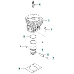McCulloch B40 BT - 2013-02 - Cylinder Piston Parts Diagram