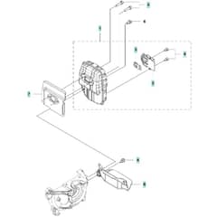 McCulloch B40 BT - 2013-02 - Muffler Parts Diagram