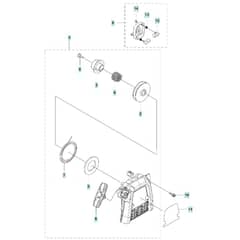 McCulloch B40 BT - 2013-02 - Starter Parts Diagram
