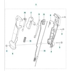 McCulloch B40 BT - 2013-02 - Throttle Controls Parts Diagram